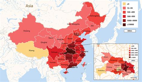 china covid affected areas